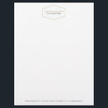 Ikat Pattern in Gray/White Designer Letterhead<br><div class="desc">Coordinates with the Ikat Pattern in Gray/White Designer Business Card Template by 1201AM. The decorative ikat background on this header of this letterhead template gives a subtle background for your name or business name. Stylish and elegant. © 1201AM CREATIVE</div>