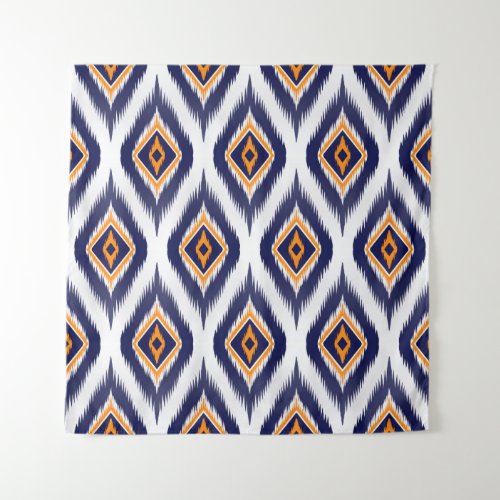 Ikat pattern textile fabric ethnic tribal motif ma tapestry