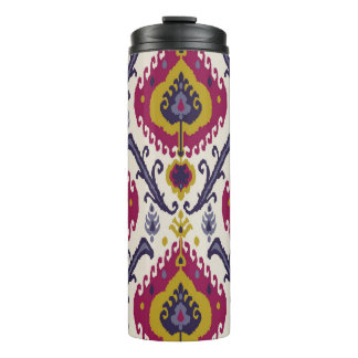 Ikat seamless pattern background Traditional patte Thermal Tumbler