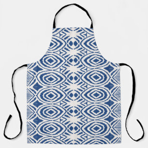 Ikat seamless pattern. Vintage tie dye shibori pri Apron