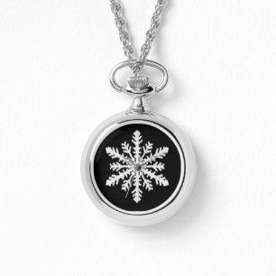 Ikat Snowflake - Black and white Watch