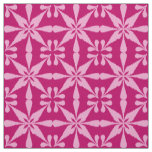 Ikat Star Pattern - Fuchsia Pink Fabric
