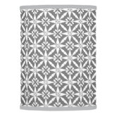 white and grey star lampshade