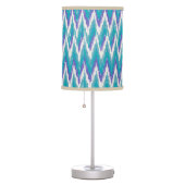 iKat Teal and Purple ZigZag Table Lamp (Right)