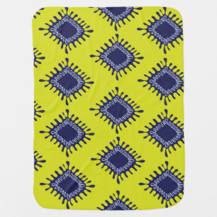 Ikat Tribal: Stylish Modern Pattern. Baby Blanket