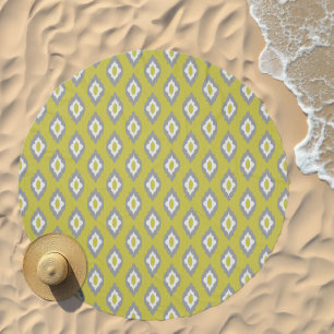 Ikat vintage pattern beach towel