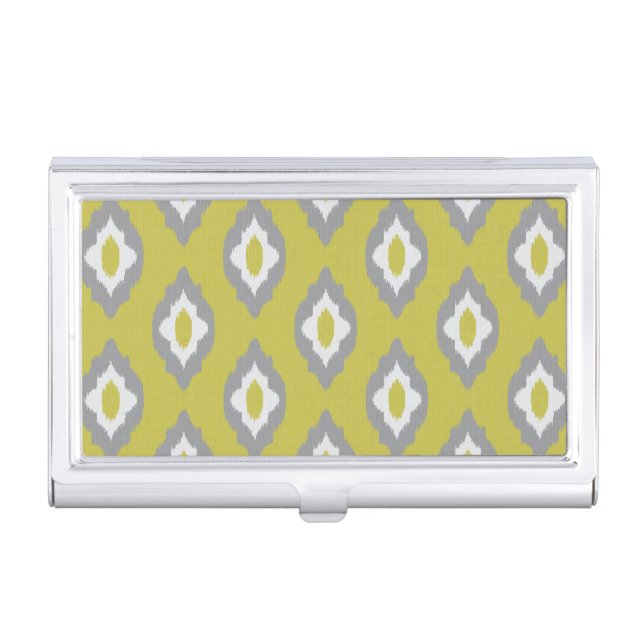 Ikat vintage pattern business card holder (Front)