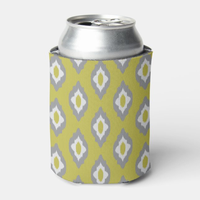 Ikat vintage pattern can cooler (Can Front)