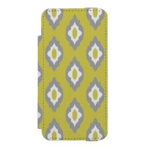 Ikat vintage pattern wallet case for iPhone SE/5/5s