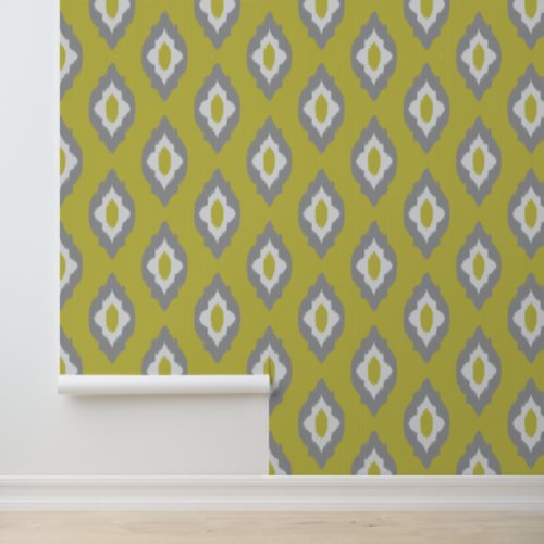 Ikat vintage pattern wallpaper 