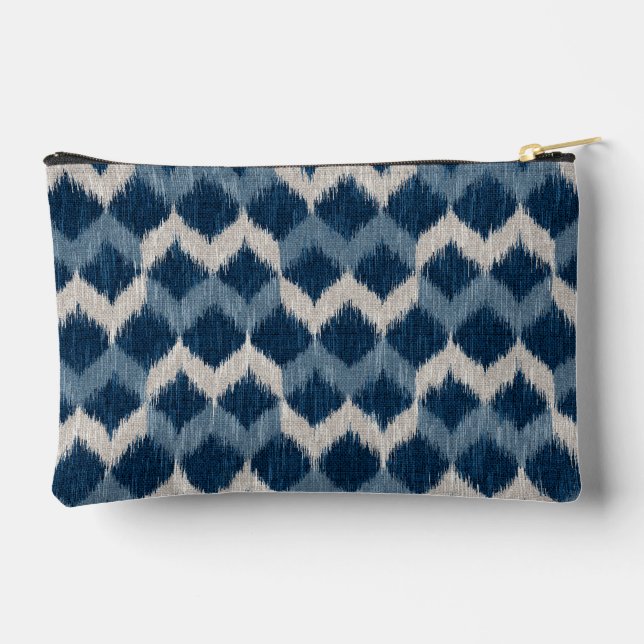 Ikat Wave Accessory Pouch (Back)