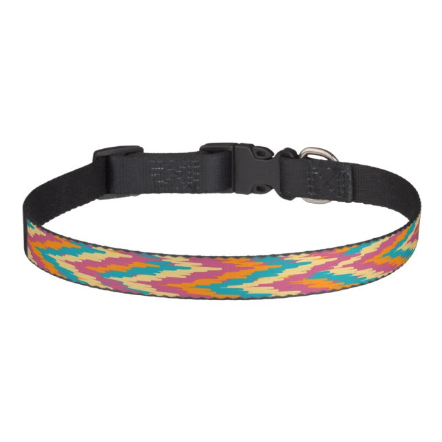 iKat Zig Zag  Chevron Dog Collar (Front)