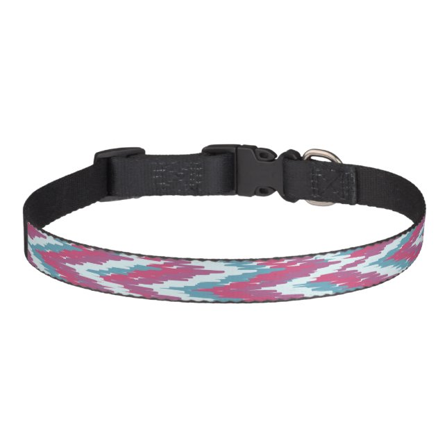 iKat Zig Zag  Chevron Dog Collar (Front)