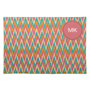 iKat Zigzag Design Spice Colors Cloth Placemat