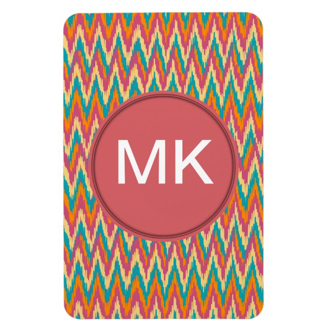 iKat Zigzag Design Spice Colors Magnet (Vertical)