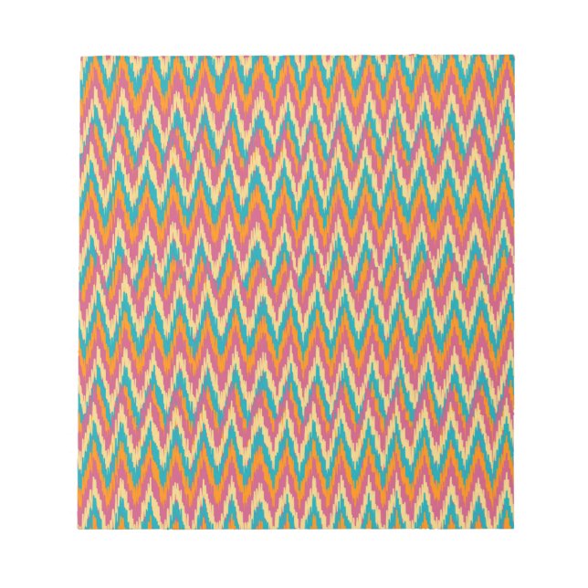 iKat Zigzag Design Spice Colors Notepad (Front)