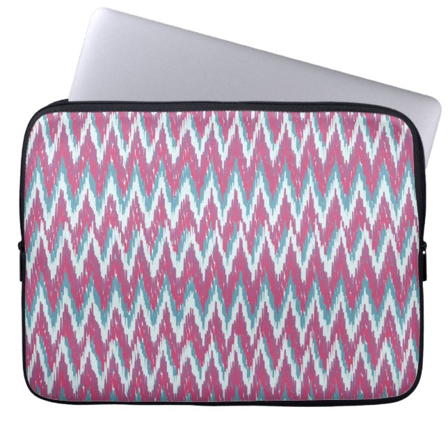 ikat zigzag effect12.ai laptop sleeve (Front)