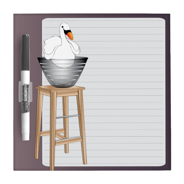 Ikea Interiors Swan Dry Erase Board (Front)