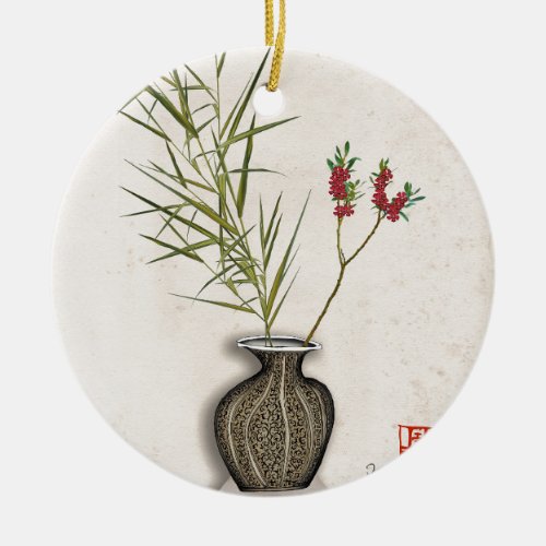 ikebana 8 by tony fernandes ceramic ornament