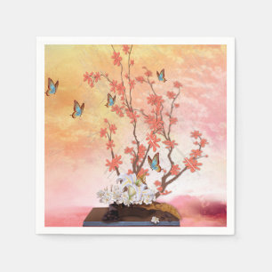 Ikebana display napkins