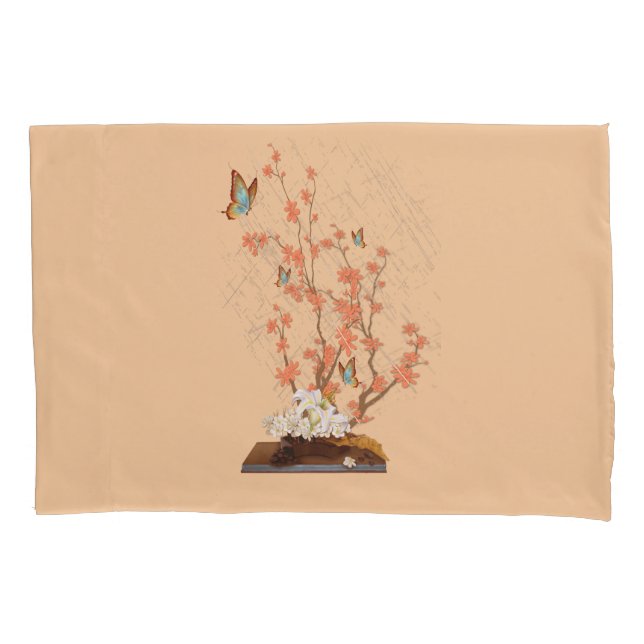 Ikebana display pillow case (Front-Left)