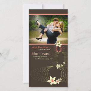 Ikebana Frangipani Pink Tropical Flower Wedding Save The Date