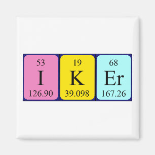 Iker periodic table name magnet