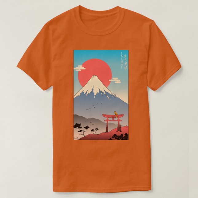 Ikigai in Mt Fuji  T-Shirt (Design Front)