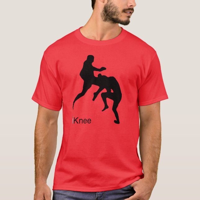 iKnee - Flying Knee MMA/ Muay Thai T-shirt (Front)
