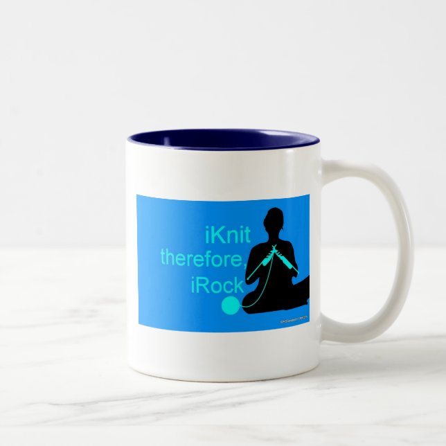 iKnit Mug (Blue) (Right)