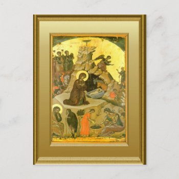 Ikon Of The Nativity Postcard by allchristian at Zazzle