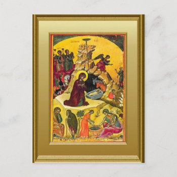 Ikon Of The Virgin Mary And The Child Jesus Postcard by allchristian at Zazzle