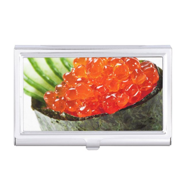 Ikura (Salmon Roe) Gunkan Maki Sushi Business Card Holder (Front)