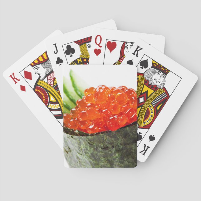 Ikura (Salmon Roe) Gunkan Maki Sushi Poker Cards (Back)