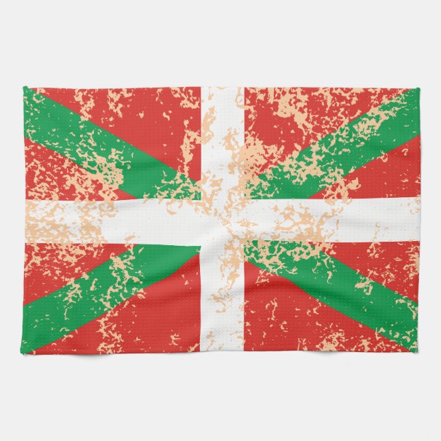 Ikurriña desgastada towel (Horizontal)