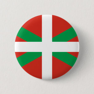 IKURRIÑA DRAPEAU BASQUE EUSKADI FLAG VASCA PINBACK BUTTON