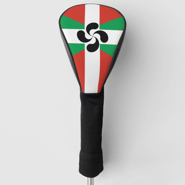 Ikurrina with Lauburu symbol Golf Head Cover (Front)