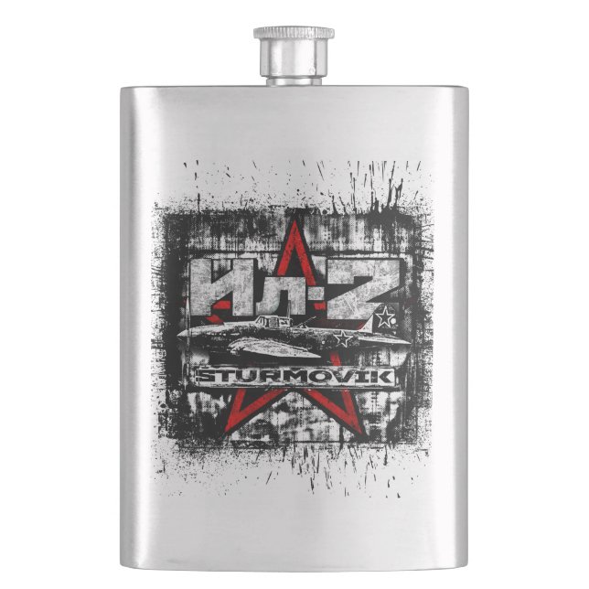 Il-2 Soviet ground attack aircraft Flask (Front)