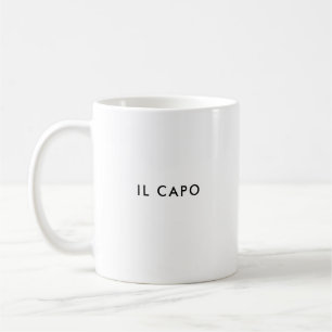 Il Capo   The Boss   Custom Italian Coffee Mug
