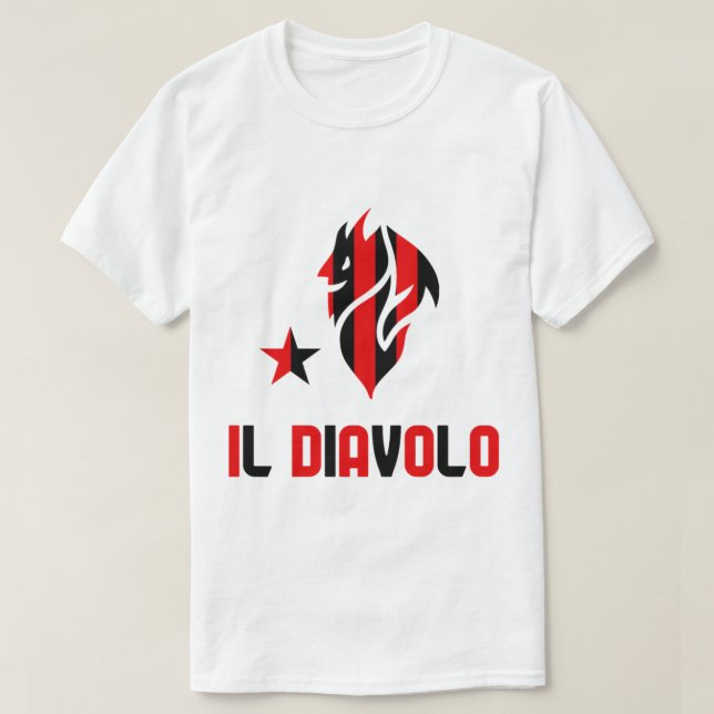 Il Diavolo milan striped   T-Shirt (Design Front)