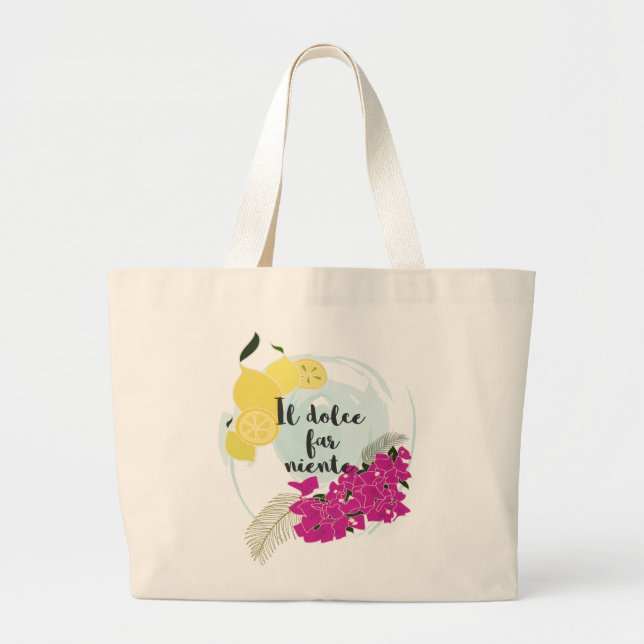 Il dolce far niente large tote bag (Front)