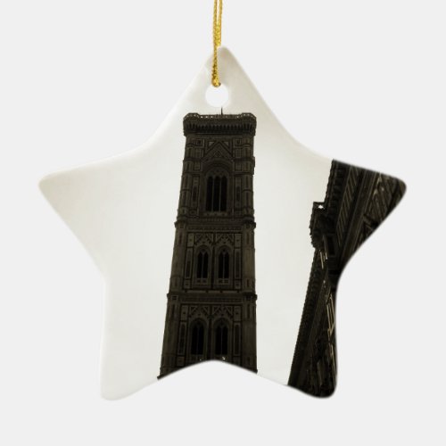 Il Duomo Di Firenze Bell Tower Ceramic Ornament