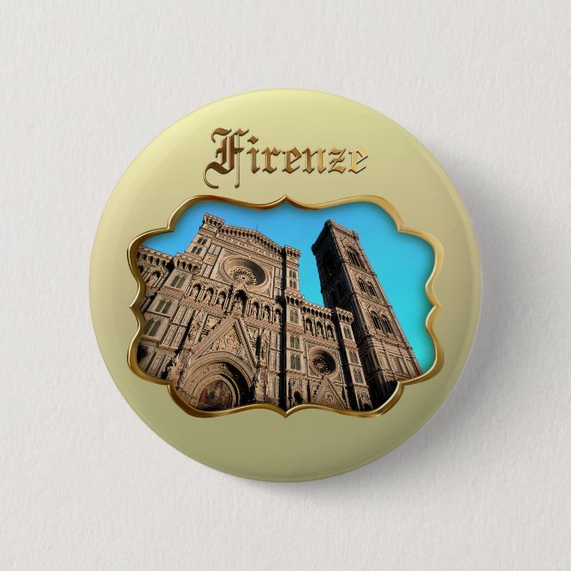 Il Duomo di Firenze Pinback Button (Front)