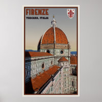 il Duomo from Giotto's Campanile Poster