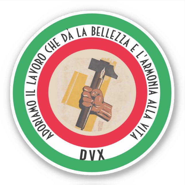 IL LAVORO STICKER (Front)