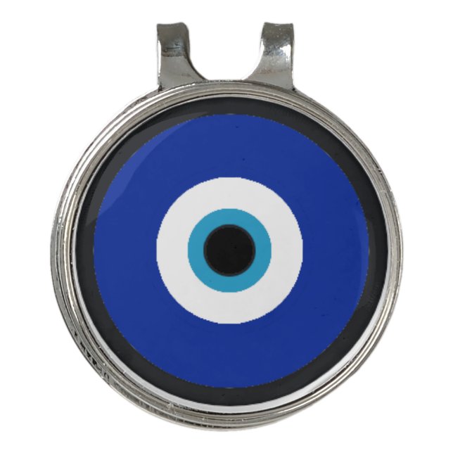 ​Il Malocchio, the Evil Eye Golf Hat Clip (Front)