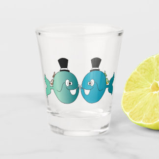 Il pesce che amava l' uccellino shot glass