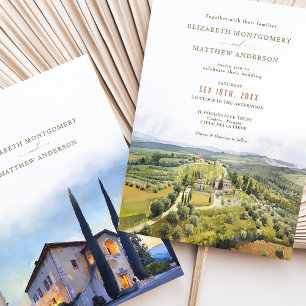 Il Poggio Alle Trese Italy Destination Wedding Invitation