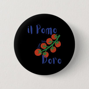 Il Pomodoro Roma Italia Tomatoes Italian Summer Button