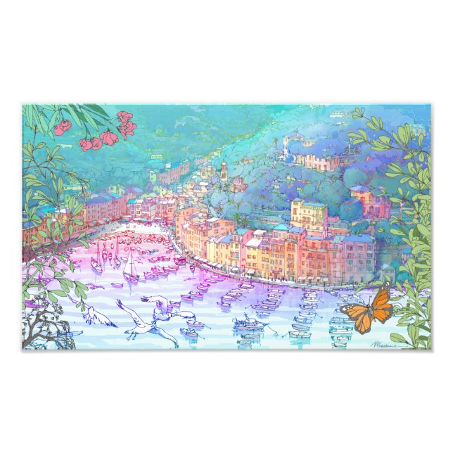 Il Promontorio di Portofino Photo Print (Front)